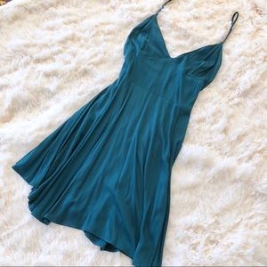 Urban outfitters a line emerald blue dress